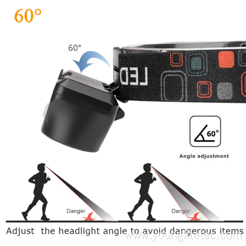 Portable Dual light source rechargeable Sensor headlamp